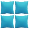 Coussins Éparpillés Uni 4 pcs Turquoise 40 x 40 cm 561198561198