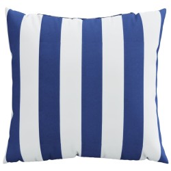 Coussins décoratifs lot de 4 bleu et blanc 40x40 cm tissu 561206561206