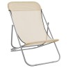 Chaises plage pliantes lot de 2 textilène acier enduit poudre 561208561208