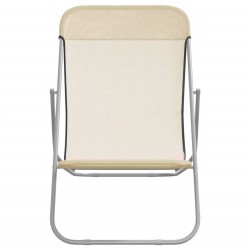 Chaises plage pliantes lot de 2 textilène acier enduit poudre 561208561208