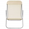 Chaises plage pliantes lot de 2 textilène acier enduit poudre 561208561208