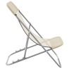 Chaises plage pliantes lot de 2 textilène acier enduit poudre 561208561208