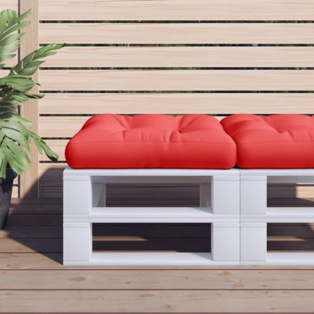 Coussin de palette rouge 50x50x12 cm tissu 561210561210