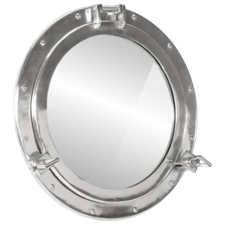 Miroir en forme de hublot mural Ø50 cm aluminium et verre 561212561212