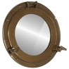 Miroir en forme de hublot mural Ø38 cm aluminium et verre 561213561213