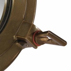 Miroir en forme de hublot mural Ø38 cm aluminium et verre 561213561213
