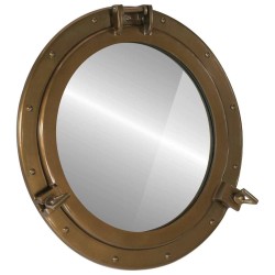 Miroir en forme de porthole mural Ø50 cm aluminium et verre 561214561214