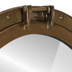 Miroir en forme de porthole mural Ø50 cm aluminium et verre 561214561214
