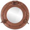 Miroir en forme de porthole mural Ø23 cm aluminium et verre 561215561215