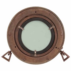 Miroir en forme de porthole mural Ø23 cm aluminium et verre 561215561215