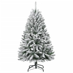Sapin de Noël artificiel à charnières avec neige floquée 150 cm 561221561221