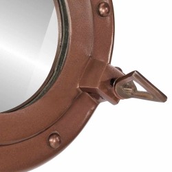 Miroir en forme de hublot mural Ø30 cm aluminium et verre 561222561222