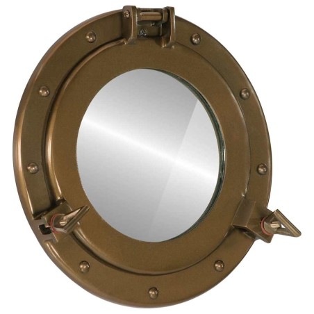 Miroir en forme de hublot mural Ø30 cm aluminium et verre 561223561223