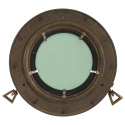 Miroir en forme de hublot mural Ø30 cm aluminium et verre 561223561223