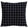 Coussins Éparpillés À carreaux 4 pcs Carreaux Noirs 60 x 60 cm 561225561225