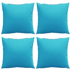 Coussins Éparpillés Uni 4 pcs Turquoise 50 x 50 cm 561228561228
