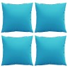 Coussins Éparpillés Uni 4 pcs Turquoise 50 x 50 cm 561228561228