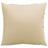 Coussins de canapé lot de 4 beige 60x60 cm tissu 561229561229