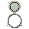 Miroir en forme de hublot mural Ø30 cm aluminium et verre 561232561232