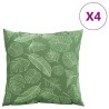Coussins Éparpillés Feuille 4 pcs Motif feuille 50 x 50 cm 561234561234