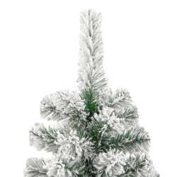 Sapin de Noël artificiel à charnières avec neige floquée 210 cm 561235561235