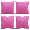 Coussins Éparpillés 4 pcs Rose 40 x 40 cm Tissu en Polyester 561238561238