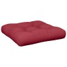 Coussin de palette rouge bordeaux 50x50x12 cm tissu 561239561239