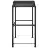 Gazebo BBQ et étagères latérales anthracite 210x114x230cm acier 561241561241