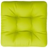 Coussin de palette vert brillant 60x60x12 cm tissu 561243561243