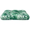 Coussin de palette motif de feuilles 60x60x12 cm tissu 561244561244