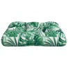 Coussin de palette motif de feuilles 60x60x12 cm tissu 561244561244