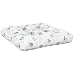 Coussin de palette motif de feuilles 60x60x12 cm tissu 561249561249