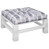 Coussin de palette motif à carreaux gris 70x70x12 cm tissu 561272561272