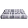 Coussin de palette motif à carreaux gris 70x70x12 cm tissu 561272561272