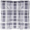 Coussin de palette motif à carreaux gris 70x70x12 cm tissu 561272561272