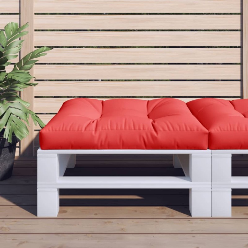 Coussin de palette rouge 70x70x12 cm tissu 561277561277