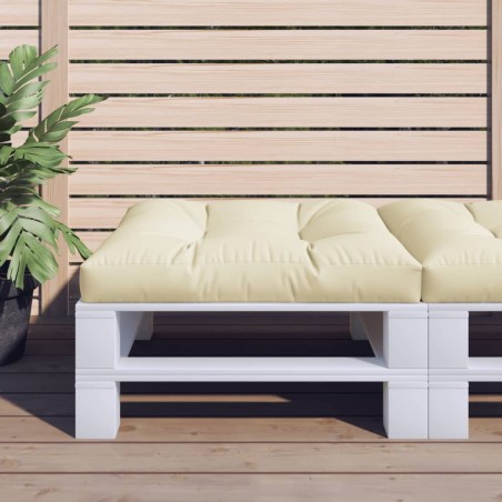 Coussin de palette crème 80x80x12 cm tissu 561281561281