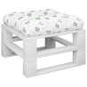 Coussin de palette motif de feuilles 50x50x12 cm tissu 561289561289