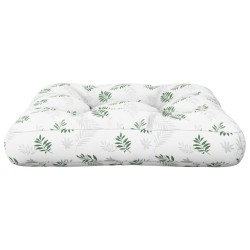 Coussin de palette motif de feuilles 50x50x12 cm tissu 561289561289