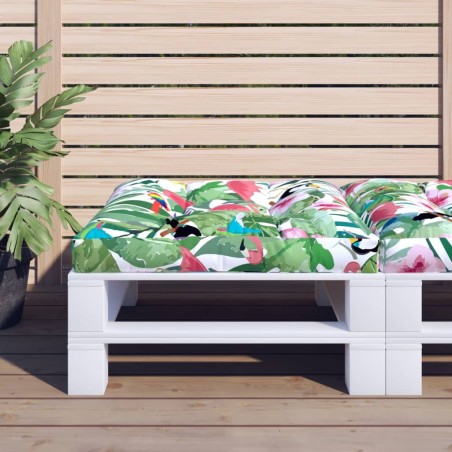 Coussin de palette multicolore 70x70x12 cm tissu 561292561292