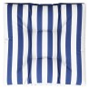 Coussin de palette rayures bleues et blanches 70x70x12 cm tissu 561295561295