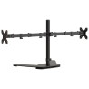 Support de moniteur double noir acier VESA 75/100 mm 561301561301