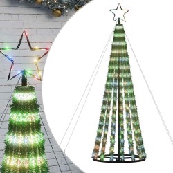 Sapin de Noël à LED 275 LED colorées 180 cm 561305561305