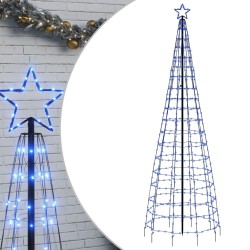 Sapin de Noël à LED avec pointes 570 LED bleu 300 cm 561310561310