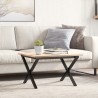 Pieds de table basse cadre en X 50x40x38 cm acier 561312561312