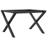 Pieds de table basse cadre en X 50x40x38 cm acier 561312561312