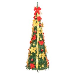 Sapin de Noël artificiel escamotable 200 LED vert 210 cm 561314561314
