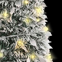 Sapin de Noël artificiel escamotable neige floquée 50 LED 120cm 561315561315