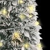 Sapin de Noël artificiel escamotable neige floquée 50 LED 120cm 561315561315
