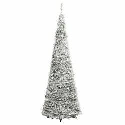 Sapin de Noël artificiel escamotable neige floquée 50 LED 120cm 561315561315